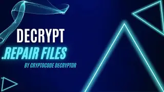 How to Remove [.Repair ] Ransomware Virus + Decrypt Files | Recover .Repair
