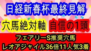 【競馬予想】日経新春杯2026　打倒ゲルチュタールは1頭！　距離延長でも問題ない鞍上強化馬の激走に期待！！