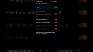 how to hide notification in setting || Android mobile setting #short #shortvideo