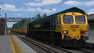 Train Simulator 2020 Freightliner Class 66515 powers up through Teynham with 6Y48