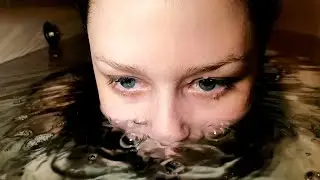 Underwater ASMR Slow Motion Bubble Blowing and Wet Hair for Relaxation Preview
