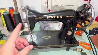 COMO É A POSIÇÃO CORRETA DA AGULHA DA MÁQUINA SINGER PRETINHA 15C E  SIMILARES