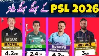 PSL Most Expensive Players 💰 | Highest Paid Stars in Pakistan Super League