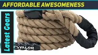 Valor Fitness 15-Foot Climbing Rope: Amazing Strength & Grip Powerhouse!