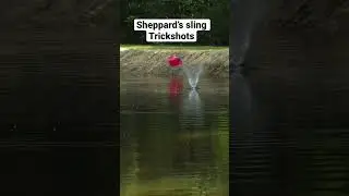 Trickshots using a Sheppard&rsquo;s sling . #outdoors #sling #trickshot