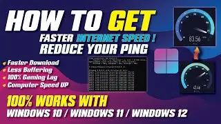 Internet || How to SPEED UP your Internet 2025 |  Boost Download Speeds, Lower Ping, Fix Lag on