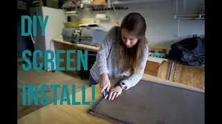 DIY SCREEN INSTALL FOR SCHOOL-BUS CONVERSION  | VAN LIFE