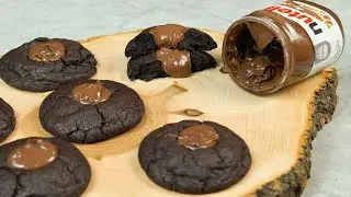 Melt-in-Your-Mouth Nutella Double Chocolate Chip Cookies : Amazing Double Chocolate Chip Cookies