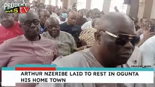 SENATOR ARTHUR NZERIBE LAID TO REST IN OGUTA IS HOME TOWN.