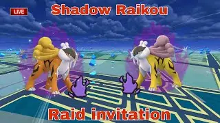🔴Live Shadow Raikou  Raid invitation by  #raj4t5   in  #pokemon go #shortsfeed