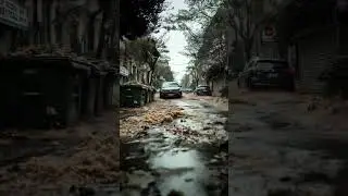 Flash Flood Hits City Street &ndash; Car Swept Away!