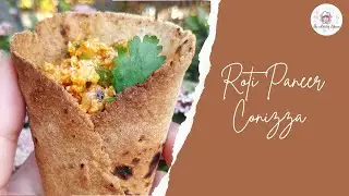 Leftover Roti Paneer Conizza |Cheesy Roti Cone Pizza |Easy Snacks #shorts #pizza
