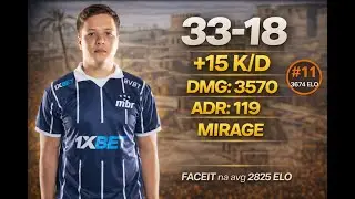 EXITR NA MIRAGE 🔥 +15 KD | FACEIT HIGH ELO (#11 &ndash; 3674)