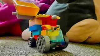 Lego dump truck that shoots Camioneta de la Basura Lego que dispara