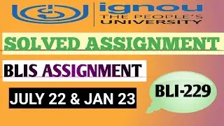 BLIE 229 SOLVED ASSIGNMENT 2022-2023| BLIE 229 IGNOU SOLVED HANDWRITTEN ASSIGNMENT 2022-23| #ignou
