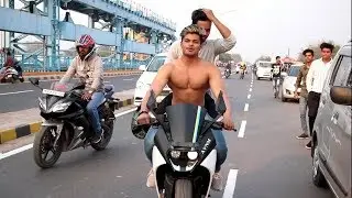 Going Shirtless With KTM RC At Ganga Bairaj Kanpur | Public Reaction