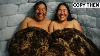See How Inuit Share Body Heat to Sleep in Arctic Nights!