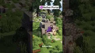 How to Build a Minecraft Nether Portal with Stone!