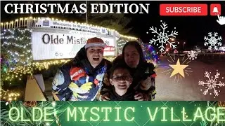 Alumbrado Navidenos en Olde Mystic Village VLOMAS// Turistiando Connecticut Navidad 2022//