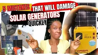 How to set up, Protect and Manage your Solar Generator at home. Best Solar Gen for your  Appliances