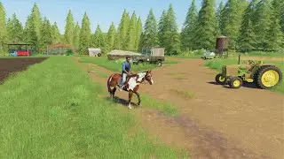A day on the farm planting oats | Our mower is missing | Back in my day 12 | Farming simulator 19