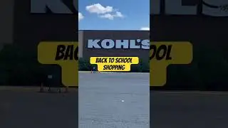 Back to school shopping. #kohls #shopping