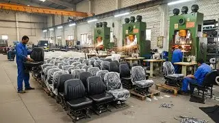 Amazing Process of Making Tractor's Driver Seats in 75 Years Old Factory.