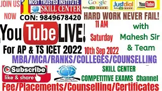 AP & TS ICET 2022 RANKS & COLLEGES LIVE PROMO