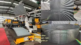 Grain bin silo corrugated panel machine production line / grain bin silo roll forming line
