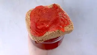 🍓 Slime ASMR: Strawberry Jam Toast from @ParakeetSlimes #slime #asmr #slimeasmr #satisfying