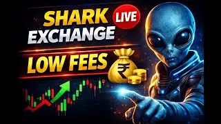 Live Crypto Trading shark exchange 🔴 | Low Fees Exchange | Real Strategy