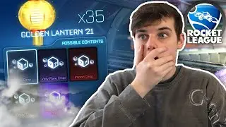 OPENING *NEW* ROCKET LEAGUE GOLDEN LANTERN 21 CRATES! (MY BIGGEST GOLDEN CRATE VIDEO)