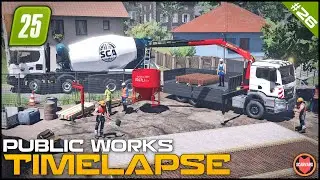 🚧 Delivering Materials, Rebar Setup & Concrete Pour ⭐ FS25 Raven Valley Roleplay Public Works