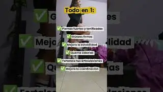 Fortalece piernas y gl&uacute;teos en casa subiendo y bajando un escal&oacute;n. Ejercicio f&aacute;cil y sin equipo. 💪🍑