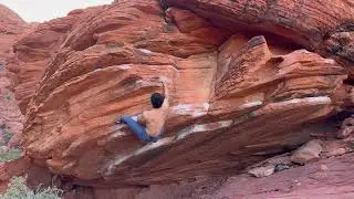 Willy Nilly (V3) - Red Rock Bouldering: Calico Basin