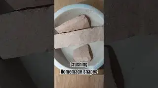 crushing homemade shapes❤️ #satisfyingvideo #slatebar #slate #crushingvideo #crunch #oddlysatisfying
