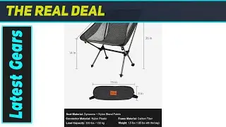 Msnaile 1.5 lbs Carbon Fiber Chair: Amazing Strength, Unbeatable Portability!