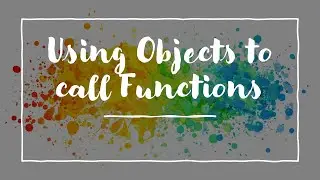 Using Objects to Call Functions#coding #programming #code #function