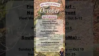 San Francisco - Bay Area Events - October 2025