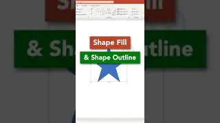 How To use SHAPE FILL and SHAPE OUTLINE in PowerPoint #shorts | PowerPoint Tutorial