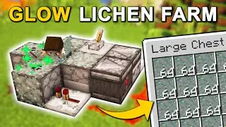 Простейшая ферма светящихся лишайников в Minecraft 1.21.11 (руководство)