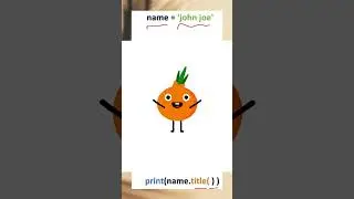 title() method in PYTHON #youtubeshorts #python #pythonprogramming #pythontutorial