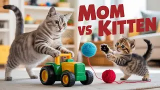 Kitten's First Day on the Magic Farm &ndash; Mama Cat's Surprise Will Melt Your Heart 💚