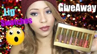 ALIEXPRESS KYLIE JENNER BIRTHDAY COLLECTION LIP SWATCHES GIVEAWAY!!