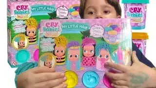 Umboxing My Little Hair Cry Babies #Massinha #Cotiplas