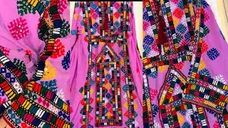 Pink Balochi Hand Embroidery Dress | Traditional Craft #BalochiDress #SindhiDressDesign