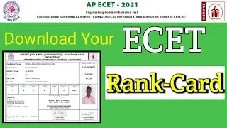Download your AP ECET 2021 rank card