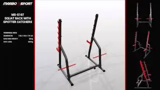 Marbo Sport Squat rack with spotter catchers MS-S107