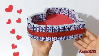 CORAÇÃO DE CHOCOLATE BIS IDÉIA 💡PARA PRESENTE ❤🎁
