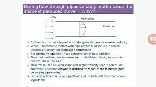 Laminar flow through pipes /  velocity profile